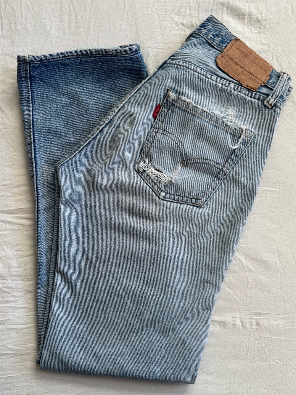 Red line Vintage Levi's Light Blue - Picture 4 of 12